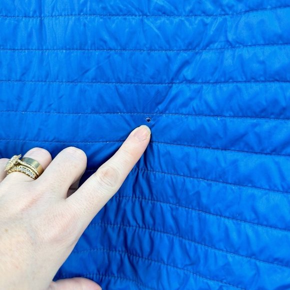 Kuhl Jacket Mens M Projekt Firefly Puffer Hybrid Full Zip Quilted Blue - Picture 14 of 14